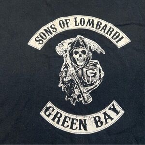 Sons of Lombardi Green Bay Packers Grim Reaper T-Shirt Black 2XL NFL Fan Tee